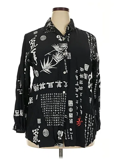 Pre-owned Soft Surroundings Kimono In Black