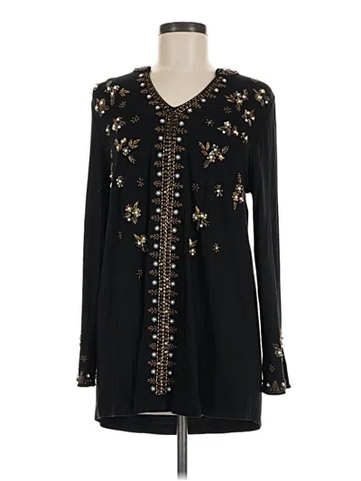 Pre-owned Soft Surroundings Kimono In Black