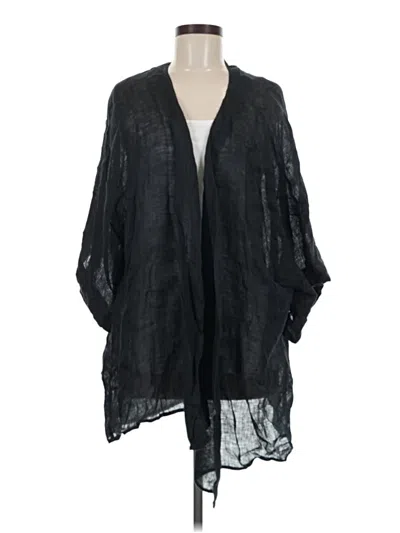 Pre-owned Soft Surroundings Kimono In Black