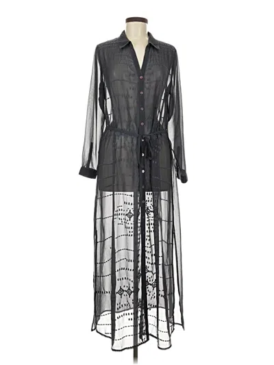 Pre-owned Soft Surroundings Kimono In Black