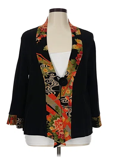 Pre-owned Soft Surroundings Kimono In Black