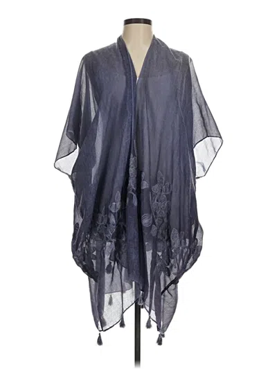 Pre-owned Soft Surroundings Kimono In Blue