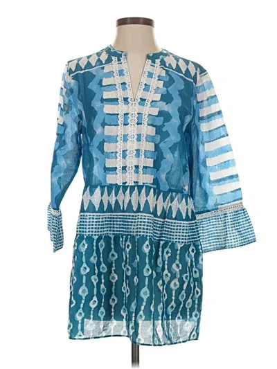 Pre-owned Soft Surroundings Kimono In Blue