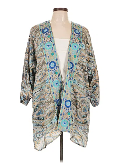 Pre-owned Soft Surroundings Kimono In Blue