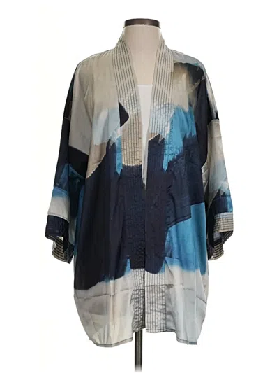 Pre-owned Soft Surroundings Kimono In Blue