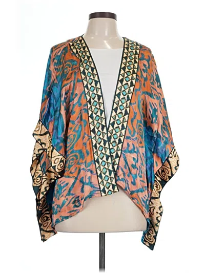 Pre-owned Soft Surroundings Kimono In Blue