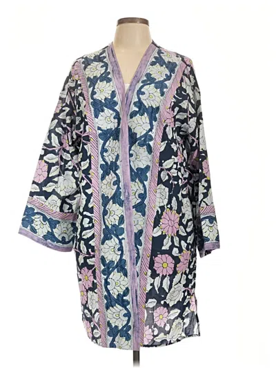 Pre-owned Soft Surroundings Kimono In Blue