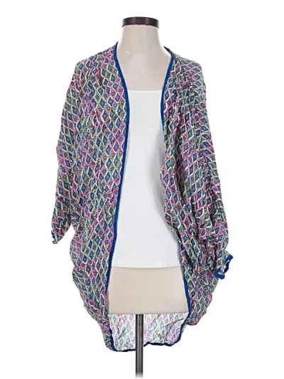 Pre-owned Soft Surroundings Kimono In Blue