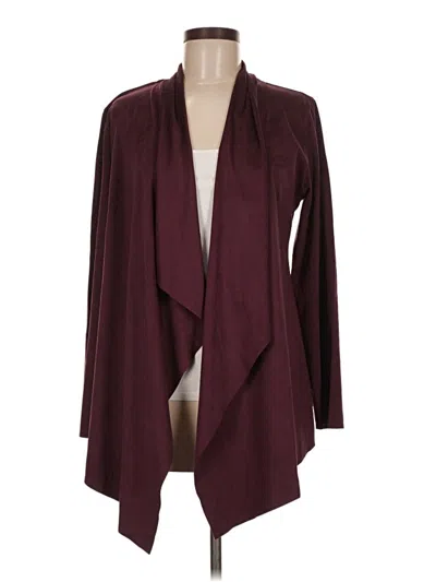Pre-owned Soft Surroundings Kimono In Burgundy