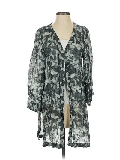 Pre-owned Soft Surroundings Kimono In Gray