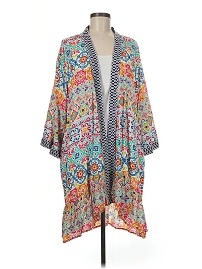 Pre-owned Soft Surroundings Kimono In Gray