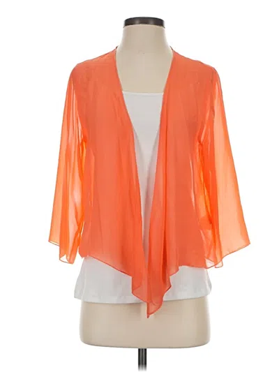 Pre-owned Soft Surroundings Kimono In Orange