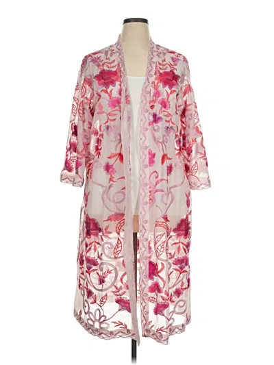Pre-owned Soft Surroundings Kimono In Pink