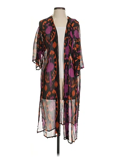 Pre-owned Soft Surroundings Kimono In Purple