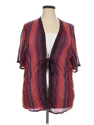 Pre-owned Soft Surroundings Kimono In Purple