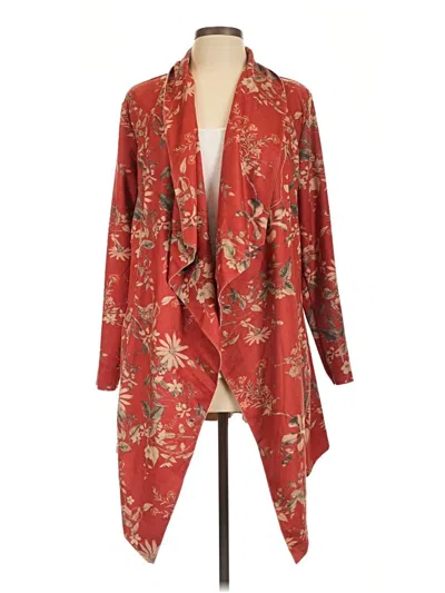 Pre-owned Soft Surroundings Kimono In Red