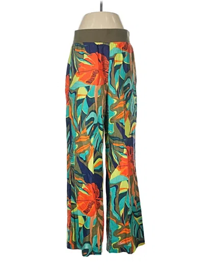 Pre-owned Soft Surroundings Linen Pants In Green