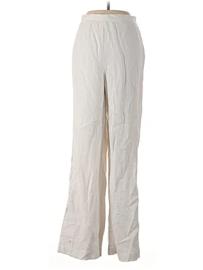 Pre-owned Soft Surroundings Linen Pants In Ivory