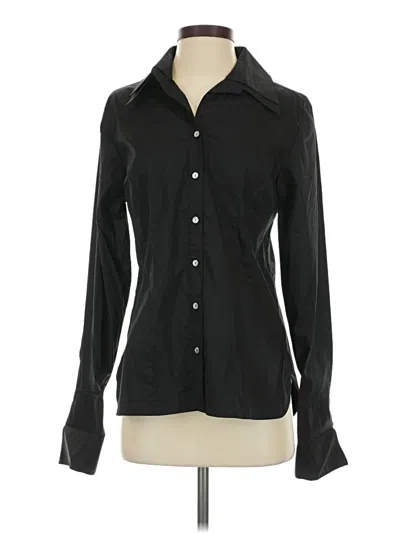 Pre-owned Soft Surroundings Long Sleeve Blouse In Black