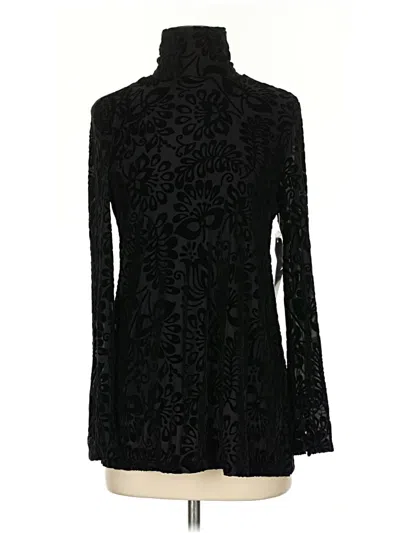 Soft Surroundings Long Sleeve Blouse In Black