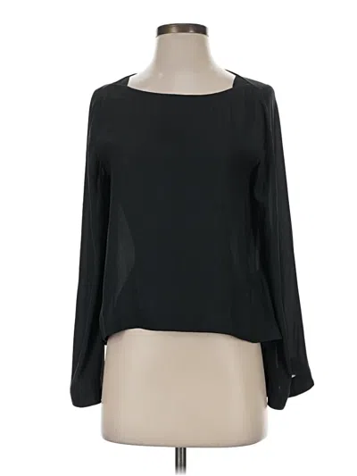 Pre-owned Soft Surroundings Long Sleeve Blouse In Black