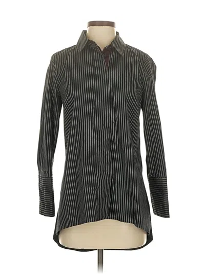 Pre-owned Soft Surroundings Long Sleeve Blouse In Gray