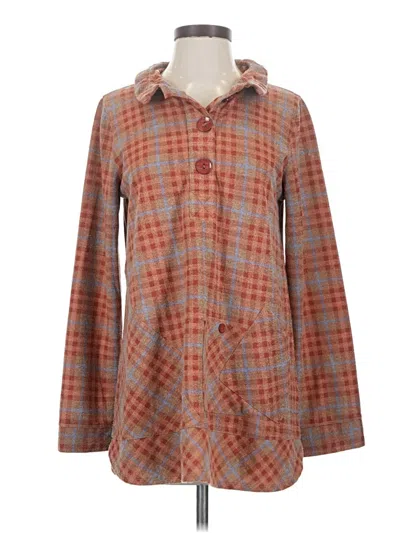 Pre-owned Soft Surroundings Long Sleeve Blouse In Orange
