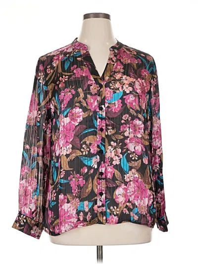 Soft Surroundings Long Sleeve Blouse In Pink