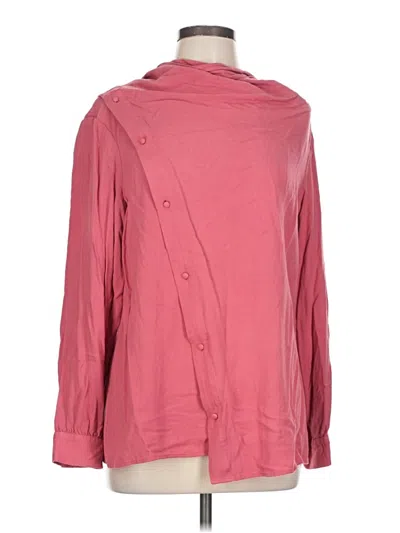 Pre-owned Soft Surroundings Long Sleeve Blouse In Pink