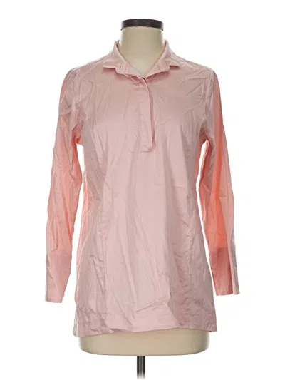 Pre-owned Soft Surroundings Long Sleeve Blouse In Pink