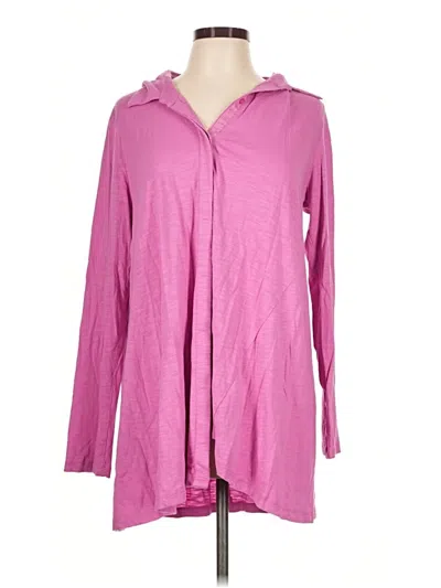 Pre-owned Soft Surroundings Long Sleeve Blouse In Pink