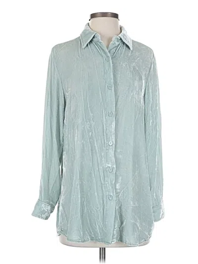 Pre-owned Soft Surroundings Long Sleeve Blouse In Teal