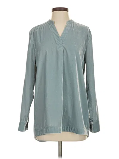 Pre-owned Soft Surroundings Long Sleeve Blouse In Teal