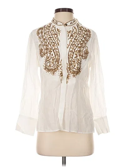Soft Surroundings Long Sleeve Blouse In White