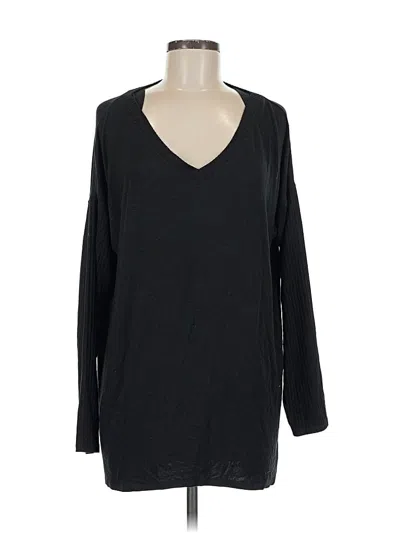 Pre-owned Soft Surroundings Long Sleeve T-shirt In Black