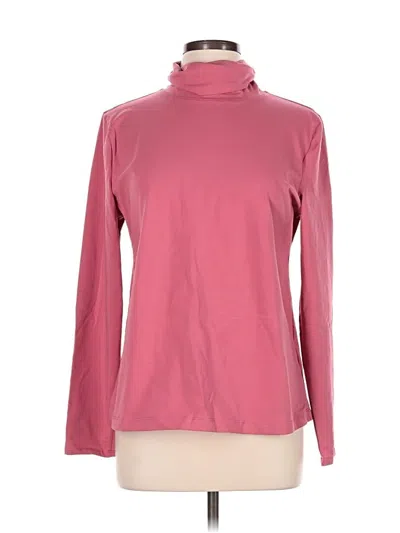 Pre-owned Soft Surroundings Long Sleeve Top Pink Turtleneck Tops