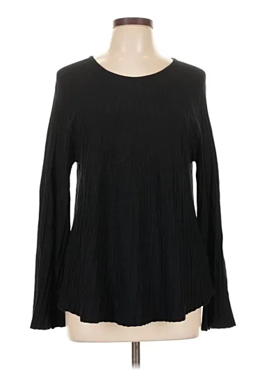 Pre-owned Soft Surroundings Long Sleeve T-shirt In Black