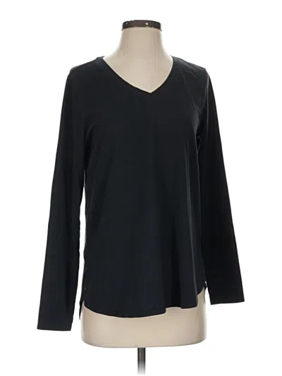 Pre-owned Soft Surroundings Long Sleeve T-shirt In Black
