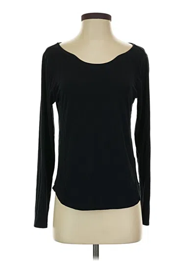 Pre-owned Soft Surroundings Long Sleeve T-shirt In Black