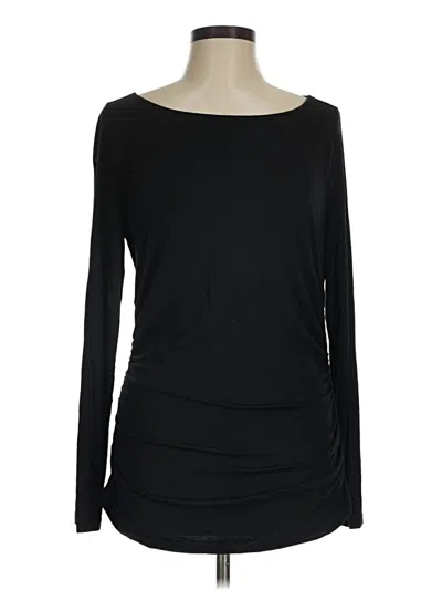 Pre-owned Soft Surroundings Long Sleeve T-shirt In Black