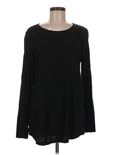 Pre-owned Soft Surroundings Long Sleeve T-shirt In Black