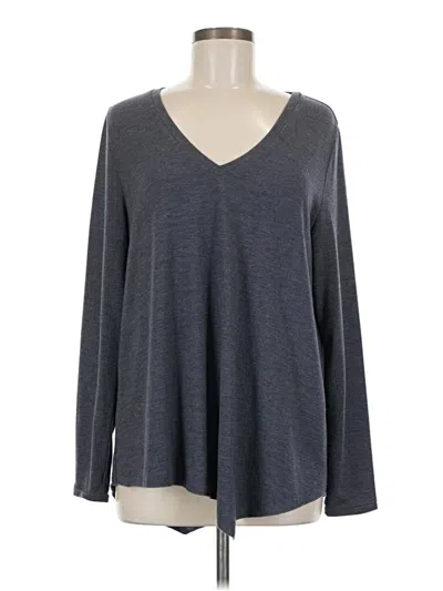 Pre-owned Soft Surroundings Long Sleeve T-shirt In Gray