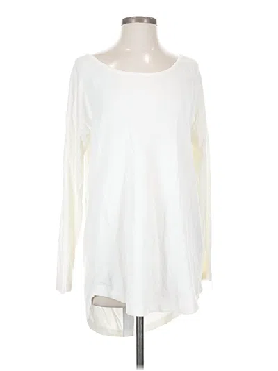 Pre-owned Soft Surroundings Long Sleeve T-shirt In Ivory