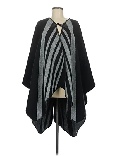 Pre-owned Soft Surroundings Poncho In Black