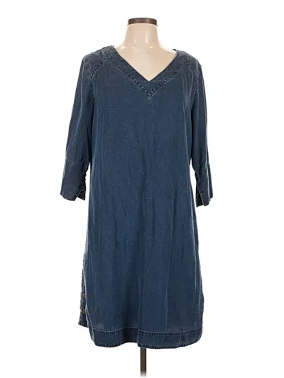 Pre-owned Soft Surroundings Poncho In Blue