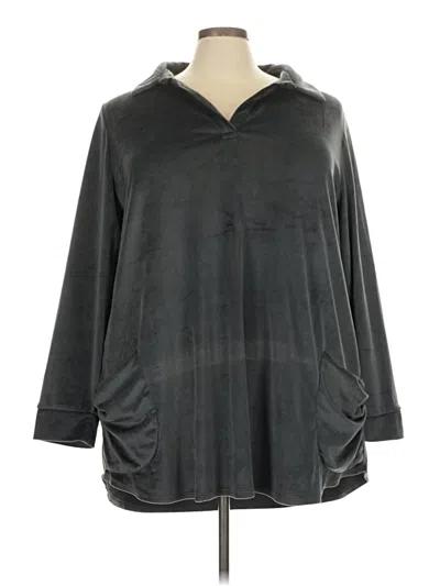 Pre-owned Soft Surroundings Poncho In Gray