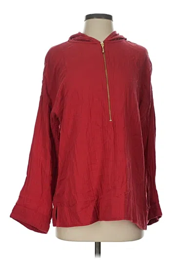 Pre-owned Soft Surroundings Poncho In Red