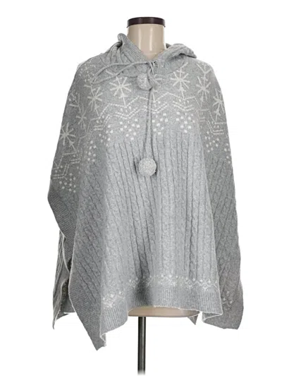 Pre-owned Soft Surroundings Poncho In Silver