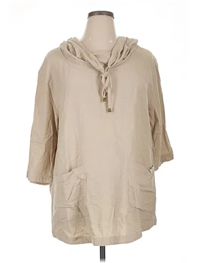 Pre-owned Soft Surroundings Poncho In Tan