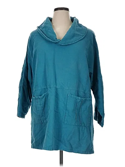 Pre-owned Soft Surroundings Poncho In Teal